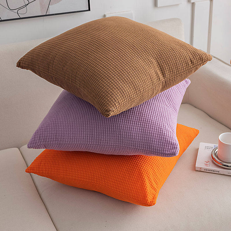 Simple Pillow, Living Room Color Sofa Cushion, Bedside Pillow, Office Lunch Break Waist Pillow, Internet Celebrity Pillowcase, Removable and Washable Factory