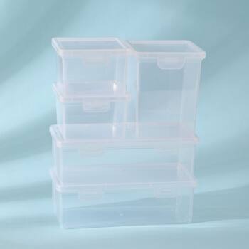 Spice Storage Box Made of Food-Grade Plastic, Square Kitchen Container for Cinnamon, Peppercorns, Star Anise, Aniseed, and Small Spices, with Compartments