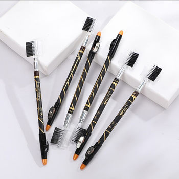 Eyebrow pencil (with knife + eyebrow comb) Net red color eyeliner waterproof long-lasting extremely fine white eyeliner makeup