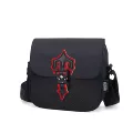 black red label