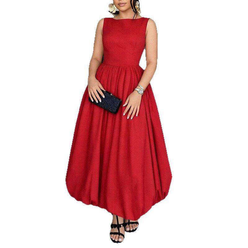 Womens Spring Dress Sleeveless Solid Color Casual Style Perfect for Everyday Wear Wholesale Available