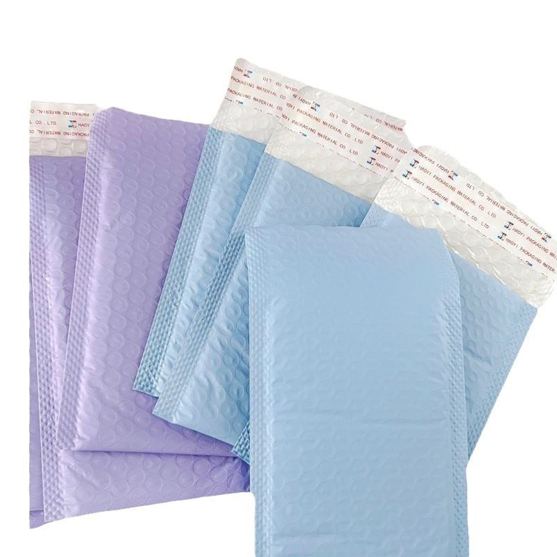 Pink love thick bubble bag wholesale express packaging shockproof drop packaging foam heart-shaped bubble film bag goo card