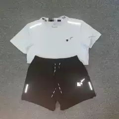 Sports Track and Field Training Summer Men's and Women's Running Sports Fitness Quick-Drying Short-Sleeved Suit Three-Point Shorts Marathon