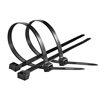 Nylon Cable Ties, 100 Pieces Per Pack, Black and White, Thickened Self-Locking Plastic Ties, in Stock