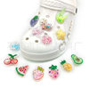 [Inflatable sequins bubble shoes flower] cute fruit series hole shoes accessories inflatable sequins decorative buckle