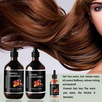 Hanxya Batahna Shampoo Conditioner Essential Oil Hair Care Thick Nourishing Hair Care Batahna Set