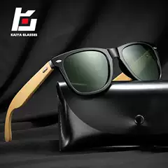 Kaiya environmental protection fashion personality bamboo leg polarized sunglasses handmade bamboo leg vintage rice nail sunglasses glasses for men and women