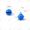 22mm Color Small Bell Accessories Keychain Candy Color Metal Paint Bell Christmas Tree Decoration Pet