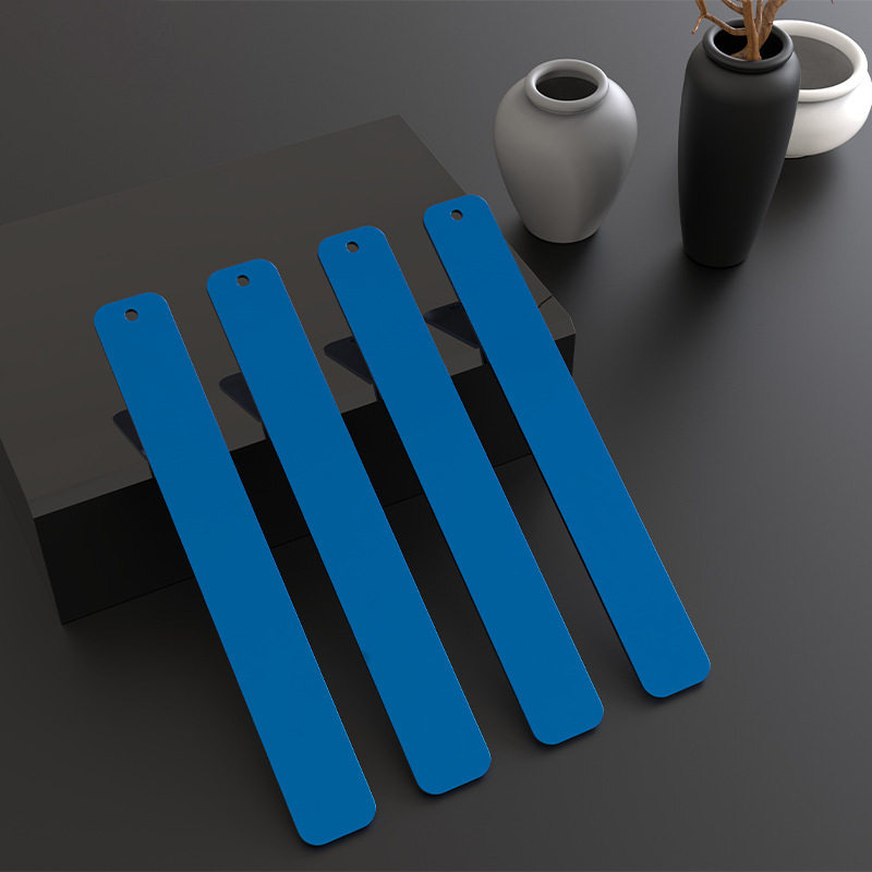 Wholesale Direct sale simple metal bookmark stainless steel brass laser lettering graduation Memorial School Enterprise gift