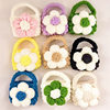Finished Crochet Yarn Earphone Case Camellia Creative Couple Protective Cover Airpods2Pro Wallet