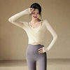 Professional Pilates Training Yoga Clothes for Women Quick-Drying Running Gym Sports Tight Two-Piece Suit Top Long Sleeves