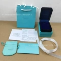 Tiffany velvet necklace; gift box