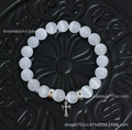 White Cat Eye【Three-Bead Cross】
