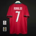 Portugal home jersey, number 7, with captain's armband
