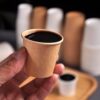 Food Festival Disposable Mini Paper Cups Extra Small Size for Tasting Drinks and Food 30/50/100ml Customizable