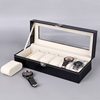 Cross-Border Watch Box Pu Leather High-End 3-Digit 6-Digit 10-Digit Jewelry Packaging Box Window Watch Box Display Storage Box