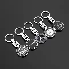 Double-sided H-buckle Mercedes-Benz wheat ears AMG apple tree Babos Lorinz car logo metal keychain pendant