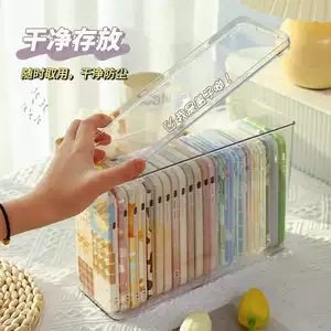 Factory Direct Supply of Mobile Phone Case Storage Box with Lid, Desktop Miscellaneous Storage Box, Student Desktop Gap Storage Box