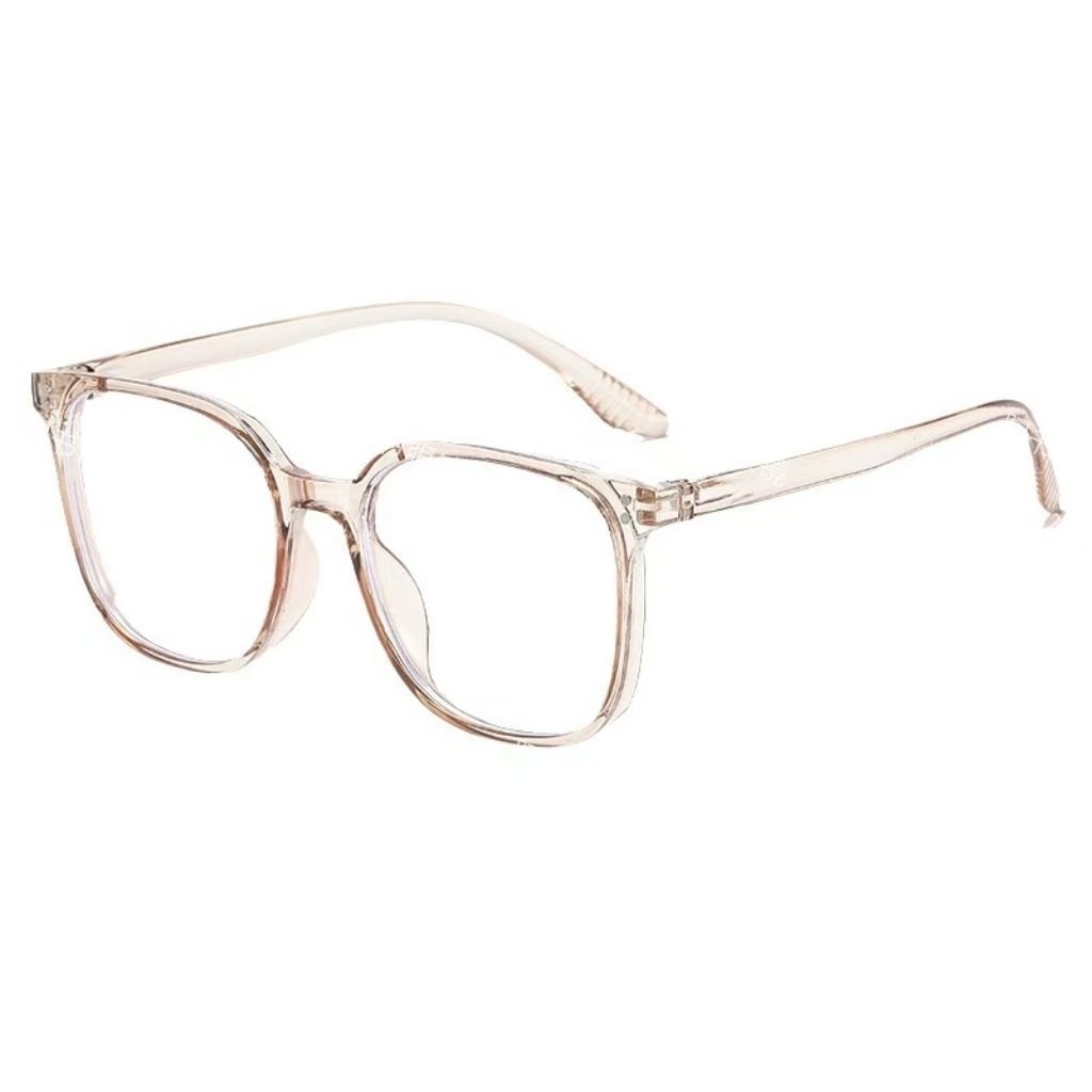 Korean Style Plain Anti-Blue Light Unisex Versatile Non-Prescription Glasses Wholesale, Can Be Fitted with Prescription Lenses, Tortoiseshell Plain Glasses Frame
