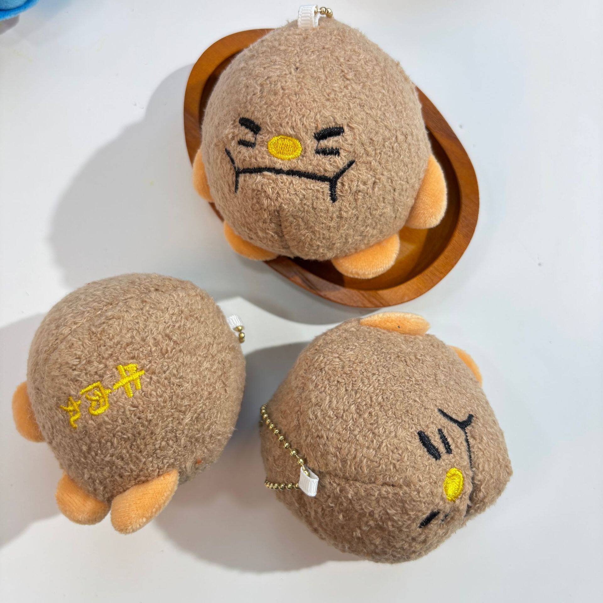 Cartoon Beef Ball Hot Pot Plush Toy Delicious Beef Ball Gourmet Pendant Doll Amusement City Grab Machine Doll