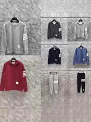 TB factory direct autumn and winter new high quality classic four-bar sweater pants jacket suit men's and women's style