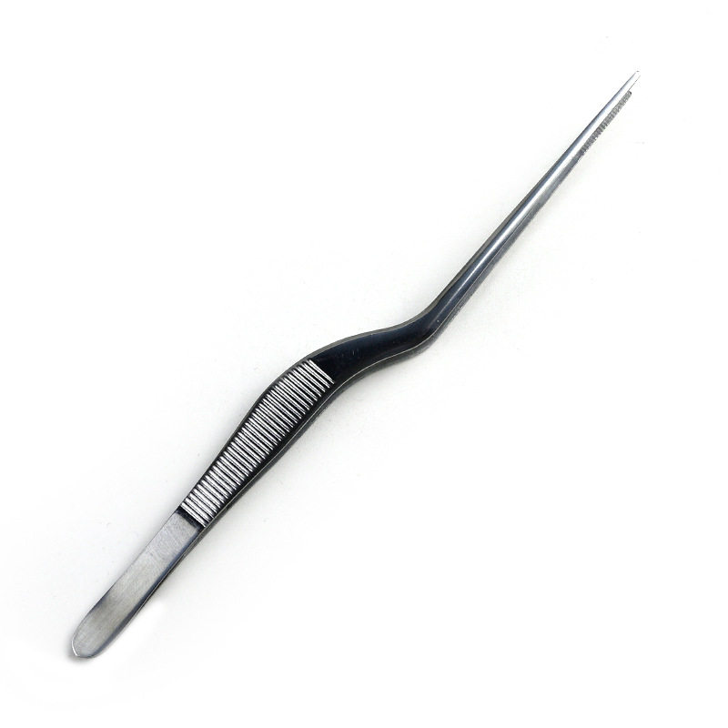 Ear-Picking Tools Stainless Steel Tweezers Ear-Picking Goose Feather Stick Set Technician Special Tools Wholesale