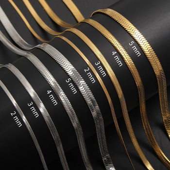 Stainless Steel Blade Chain European and American New Men's and Women's Necklace Personalized Titanium Steel Clavicle Necklace Blade Chain Titanium Steel Necklace