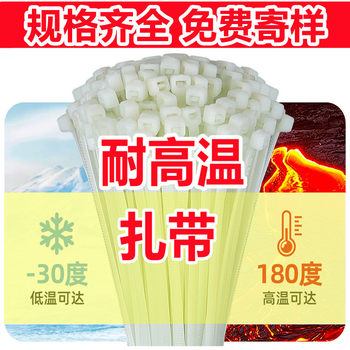 Wenzhou factory wholesale high temperature cable ties 180 ℃ motor special binding fixed strong plastic nylon cable
