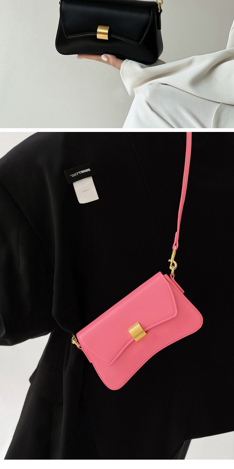 Baguette Bag New Simple Casual Solid Color Underarm Women's Bag Urban Style All-match Crossbody Women's Bag 12 undefined