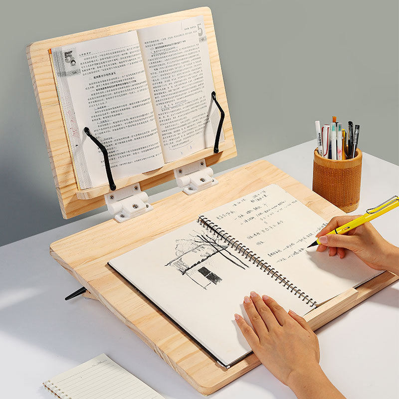 Desktop Double-Layer Reading Stand Writing Board Tilted Reading Learning Reading Homework Writing Stand Protects Cervical Spine Sitting Posture