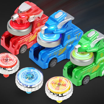 New Dinosaur Gyro Toy Chariot Luminous Rotary Launcher for Battle Plate Children Men and Women Children Wholesale