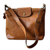 2025 Vintage Vegetable Tanned Cowhide Bag Women's Bag Genuine Leather Shoulder Crossbody Bag Simple Casual Large Capacity Dumpling Bag