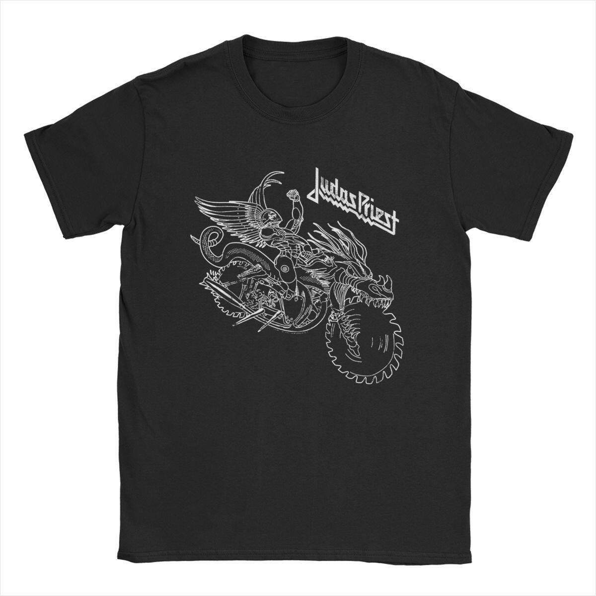Мужская футболка Judas Priest с коротким рукавом и принтом Judas Priest с Aliexpress Amazon из Европы и Америки через границу Изображение 1