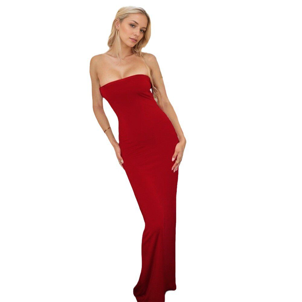 Elegant High Waisted Short Sleeve Dress Wine Red Summer Style Perfect for Vacations Wholesale Available