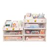 ins style plastic drawer-type desktop tape storage box student dustproof transparent skin care cosmetics storage rack