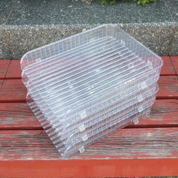 Thickened Plastic Water Ripple Round Non-Stick Dumpling Mat, Cover Mat for Dumpling Tray, Dumpling Making Tray