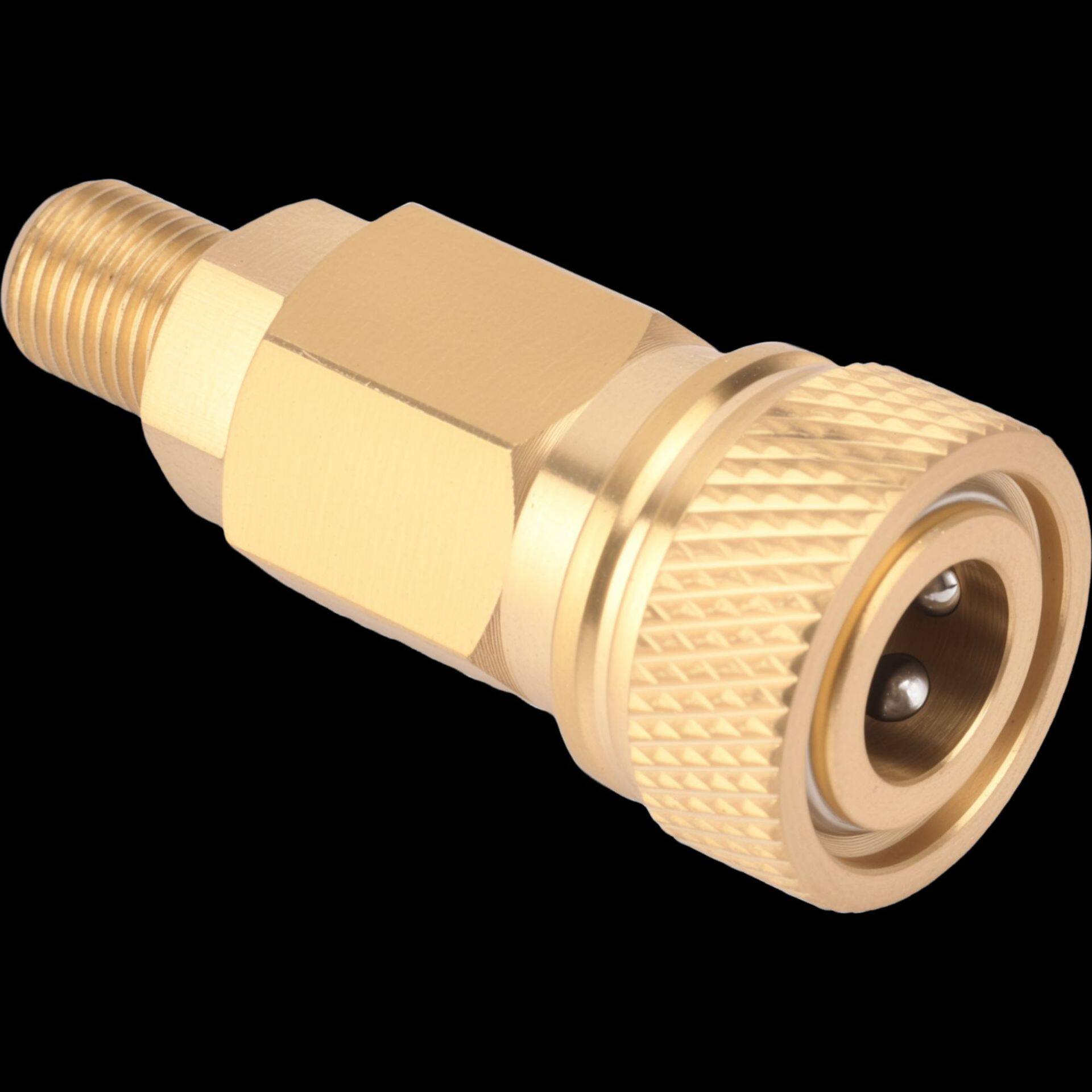 Inflatable Pump Threaded to Female Coffee Machine Adapter Air Nail Gun Dust Blowing Gun Tire Pressure Gauge Conversion Head Tire Inflation