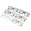 New Fashion Anti-Blue Light Flat Mirror Women's ins Style Personalized Retro Glasses Frame Cold Tea Pigment Color Changing Glasses