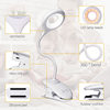 2000Mah Led Eye-Protection Clip-On Desk Lamp Amber Color Student USB Rechargeable Book Light with Adjustable Brightness Super Bright