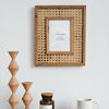 Japanese-style solid wood rattan Photo Frame 7-inch rectangular wall hanging picture frame ins photography shooting decorative props photo frame in stock