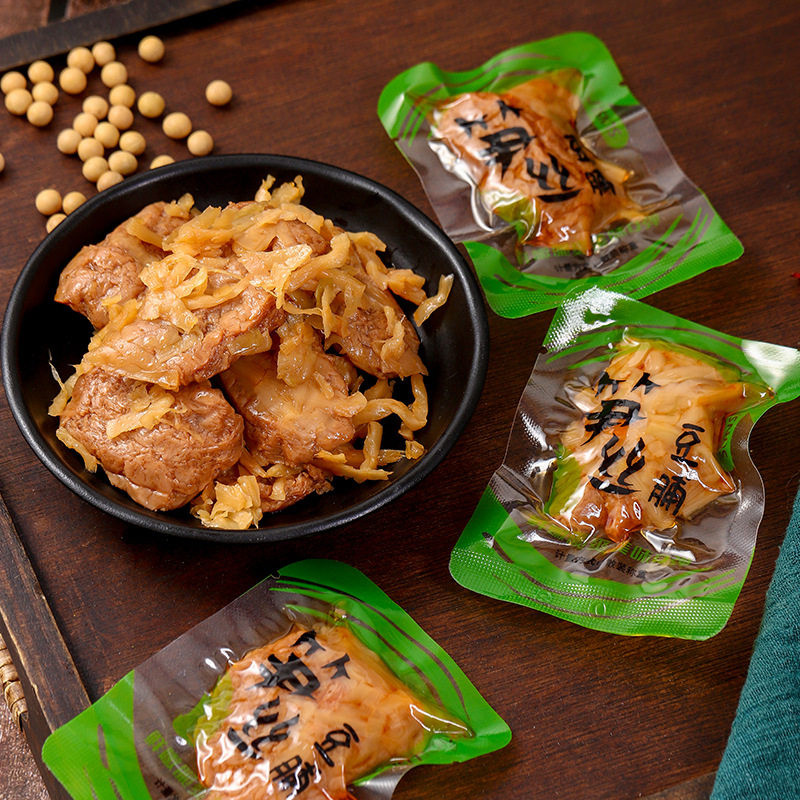 Bamboo shoots and dried tofu online popular casual snacks Fujian dried tofu spicy barbecue preserved beans 250g one-piece delivery