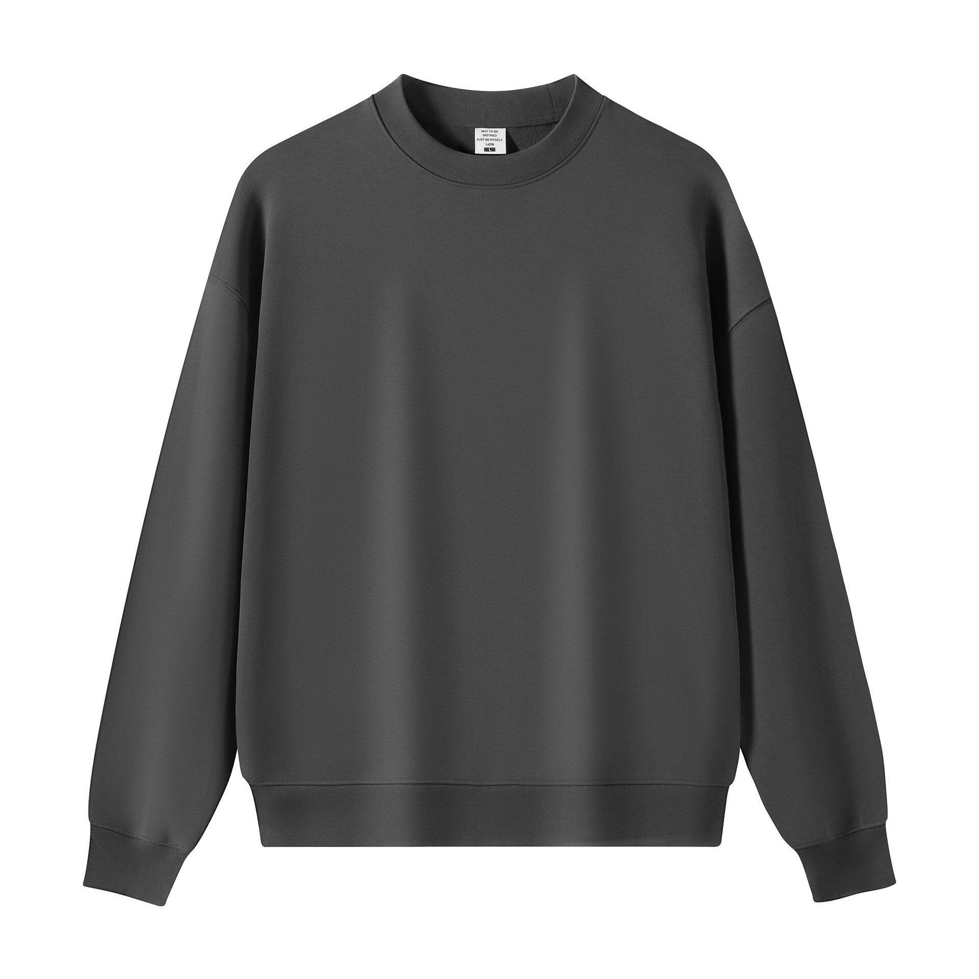 潮牌重磅大毛圈420G纯色连帽卫衣男美式复古宽松休闲简约卫裤上衣