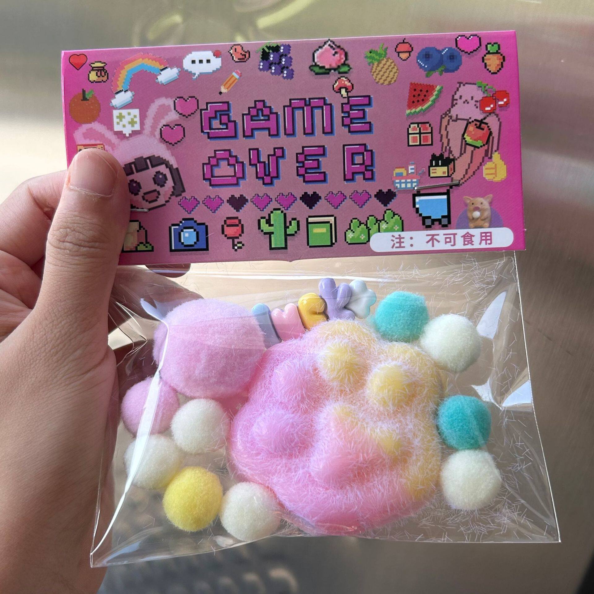 ピンクの猫の爪【ぬいぐるみ】