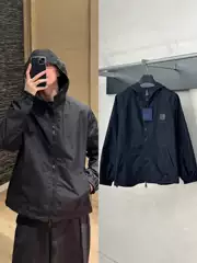 Correct Version 25Ss Trendy Brand New Double-Sided Jacquard Windproof Jacket for Men and Women, Casual Jacket