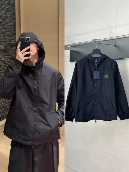 Correct Version 25Ss Trendy Brand New Double-Sided Jacquard Windproof Jacket for Men and Women, Casual Jacket