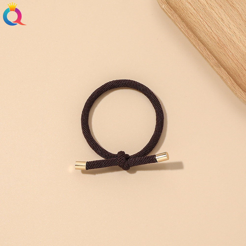 奇阅韩版螺纹打结发绳简约发圈高弹力皮筋ins高颜值扎发头绳发饰