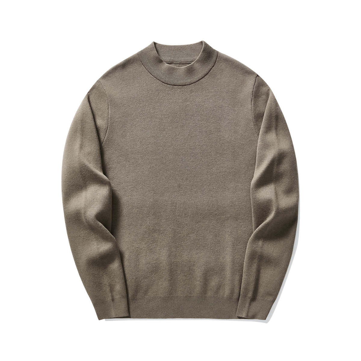 墨麦客半高领毛衣男秋冬季百搭毛衫简约纯色基础男士针织衫20006.