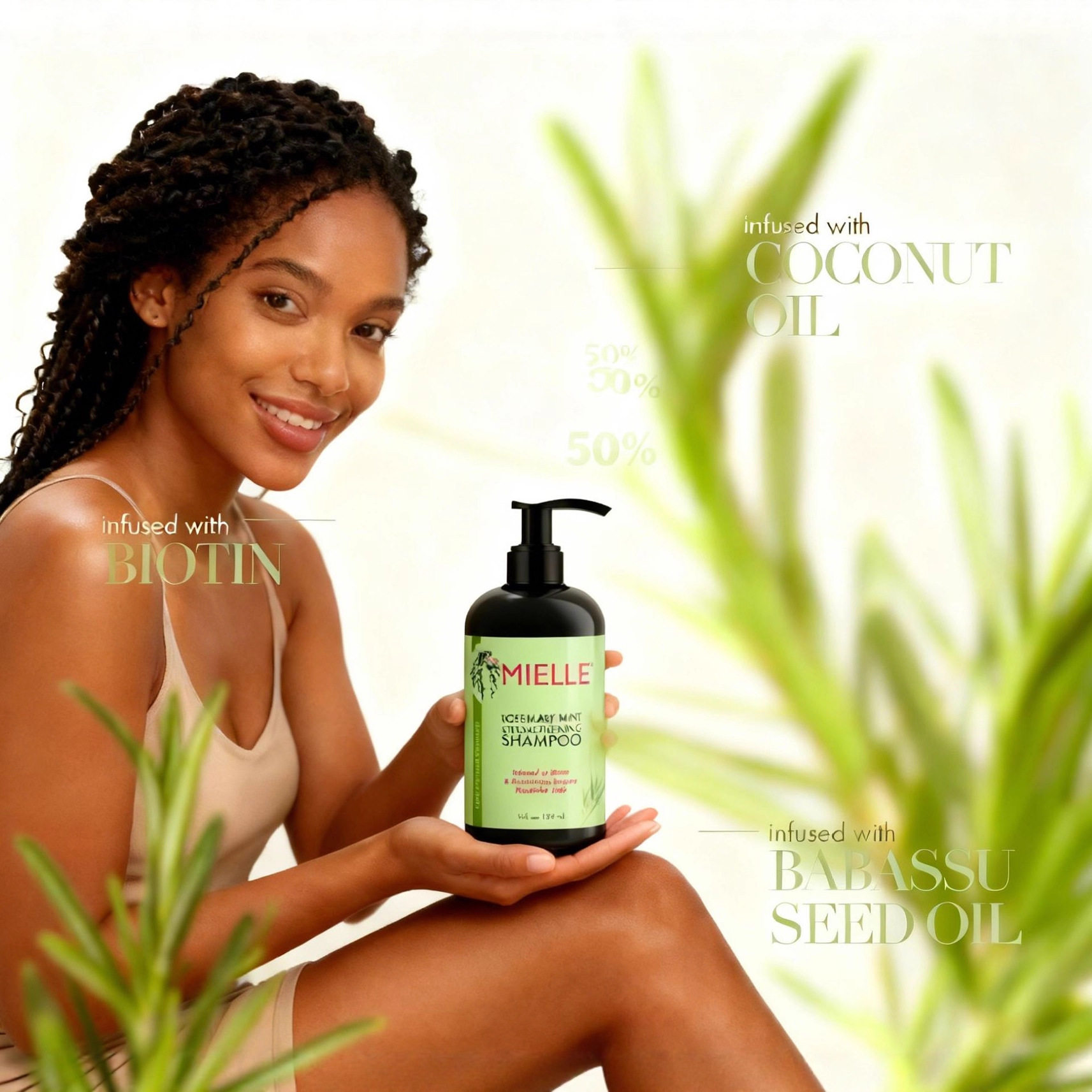 Cross-Border Rosemary Mint Strong Care Hair Care Shampoo 355ml Spot Essence Hair Care Shampoo Set