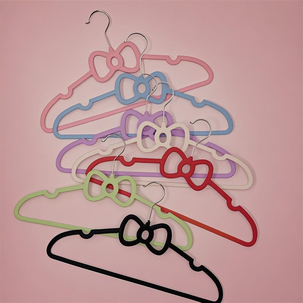 Cross-Border Ins-Style Women's Clothing, Cute Children's Clothing, Clothes Drying Rack, Clothes Hanger, Household Clothes Hanger, Clothing Store Bow-Knot Hanger