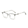 New glasses frame men's metal retro ultra-light eyebrow square myopia optical glasses frame factory wholesale